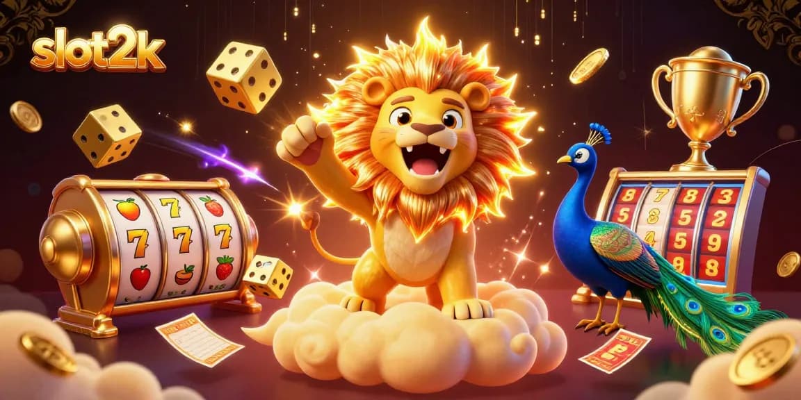 Play exciting slots at slot2k with vibrant colors, lucky symbols, and engaging gameplay.
