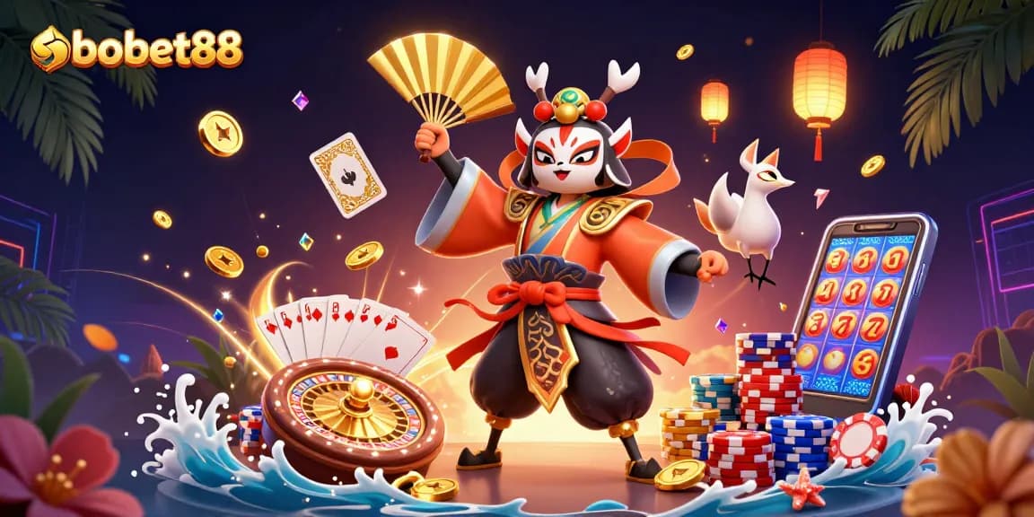 Engage with sbobet88 in exciting online sports betting, witnessing vibrant 3D casino elements.