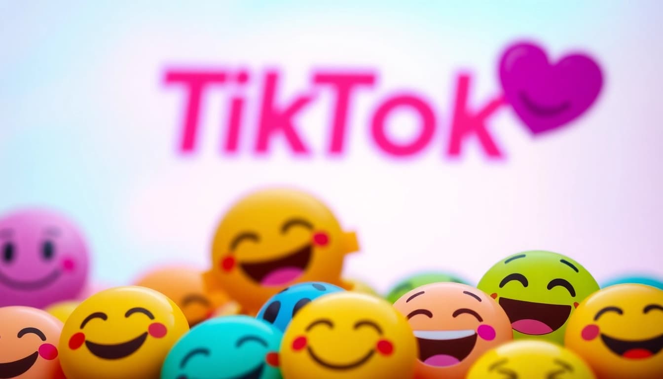 Engaging TikTok emojis displayed creatively for fun and expressive social media content.