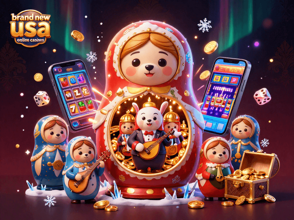 Experience the excitement of brand new usa online casinos with vibrant game elements and characters.