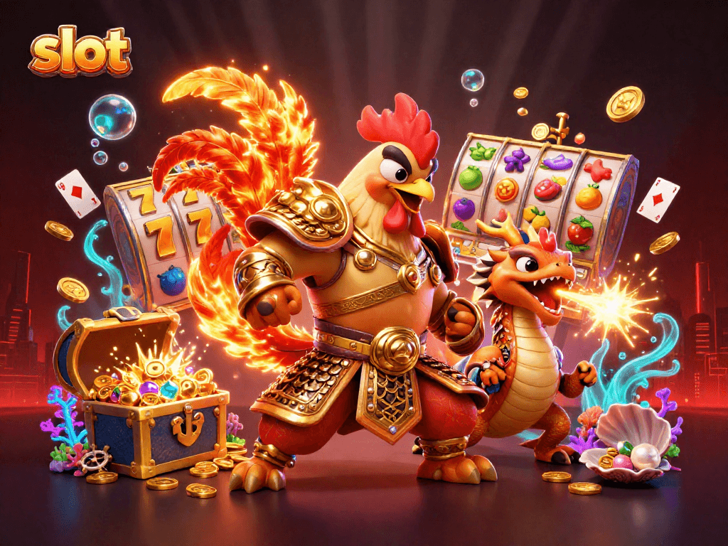 Experience the thrill of slot games with captivating symbols and exciting characters.