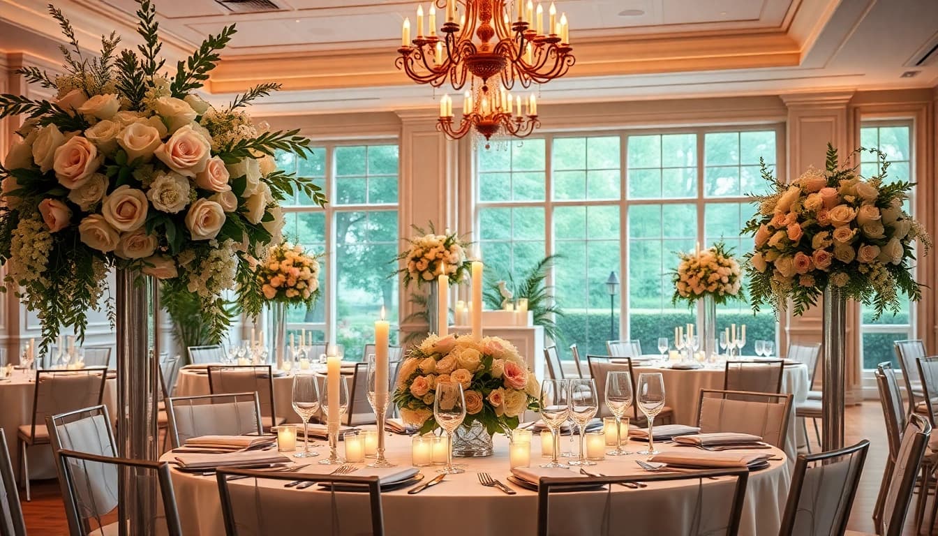 Celebrate love in a stunning Wedding Event Space Jacksonville with elegant decor and floral arrangements.