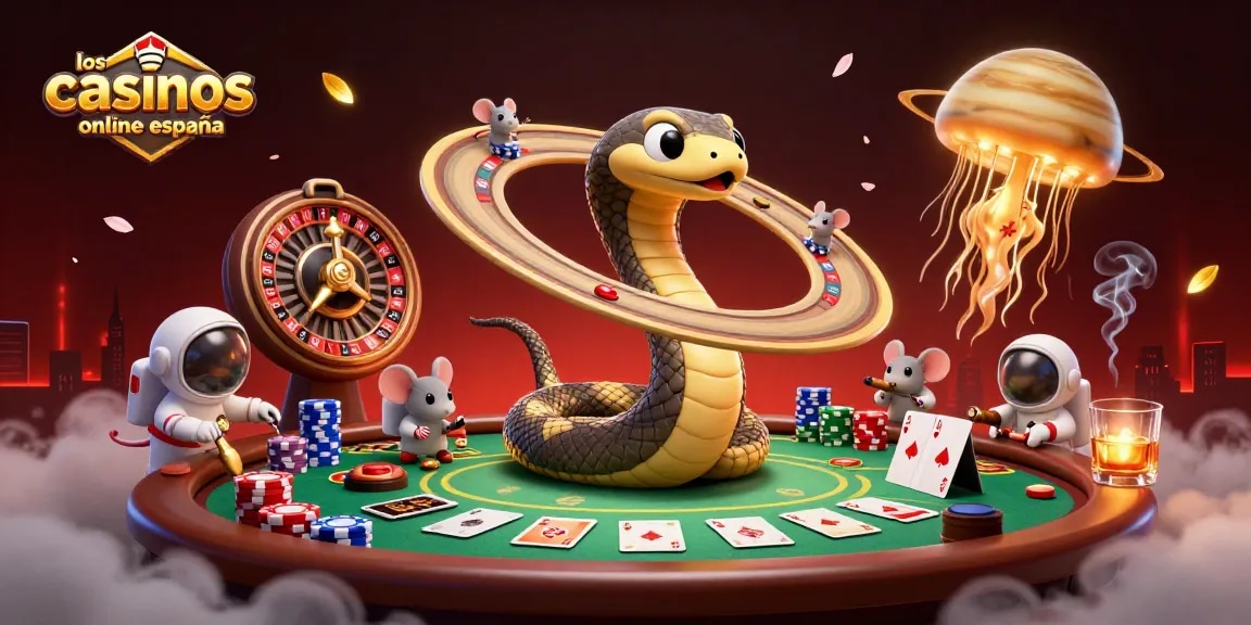 Los mejores casinos online España ofrecen diversión con juegos como ruletas y tragamonedas disfrutados por astronautas.