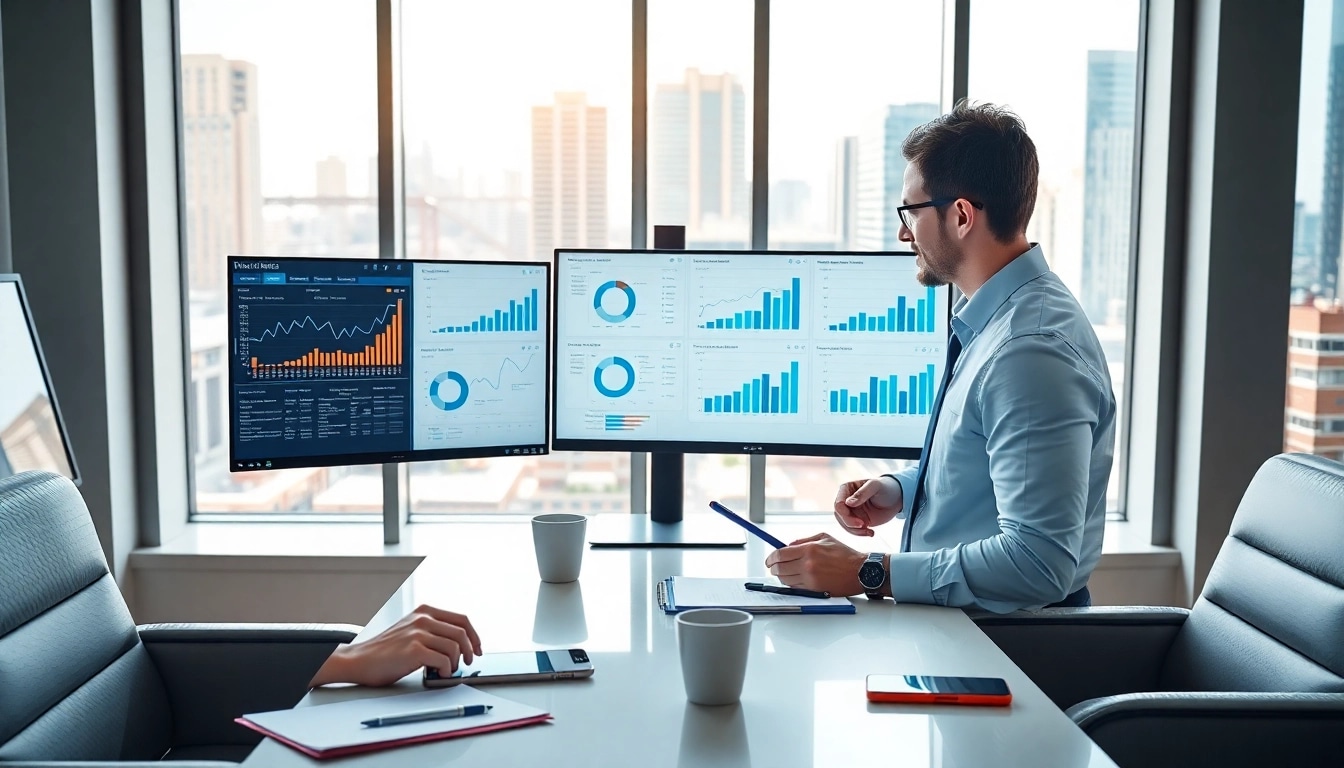 Analyze SEO performance with a marketing analyst engaged in reviewing digital metrics.