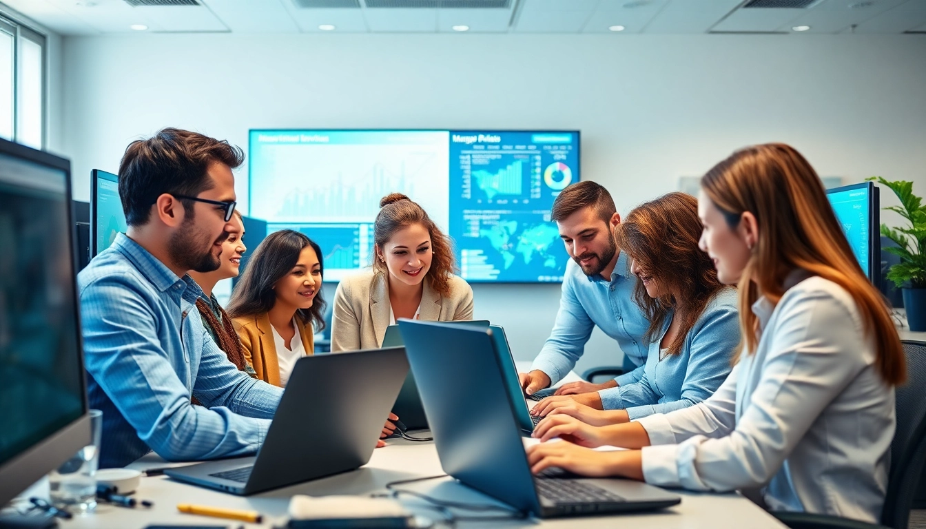 Enhancing managed IT services Lakeland in a collaborative office with a diverse professional team.