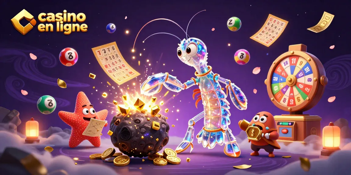 Jouez à casino en ligne avec un samouraï galactique et des éléments de jeu scintillants.
