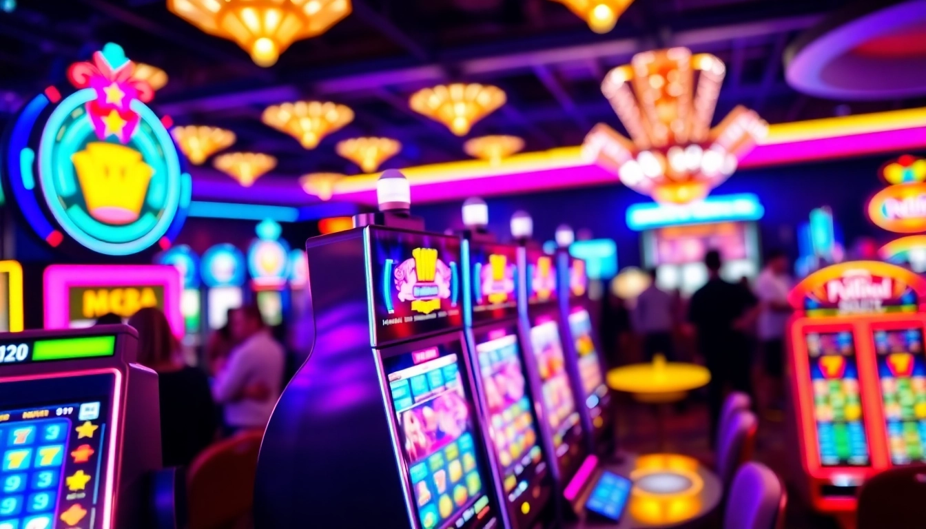 Raih kemenangan dengan mesin slot interwin yang berkilau di lantai kasino.
