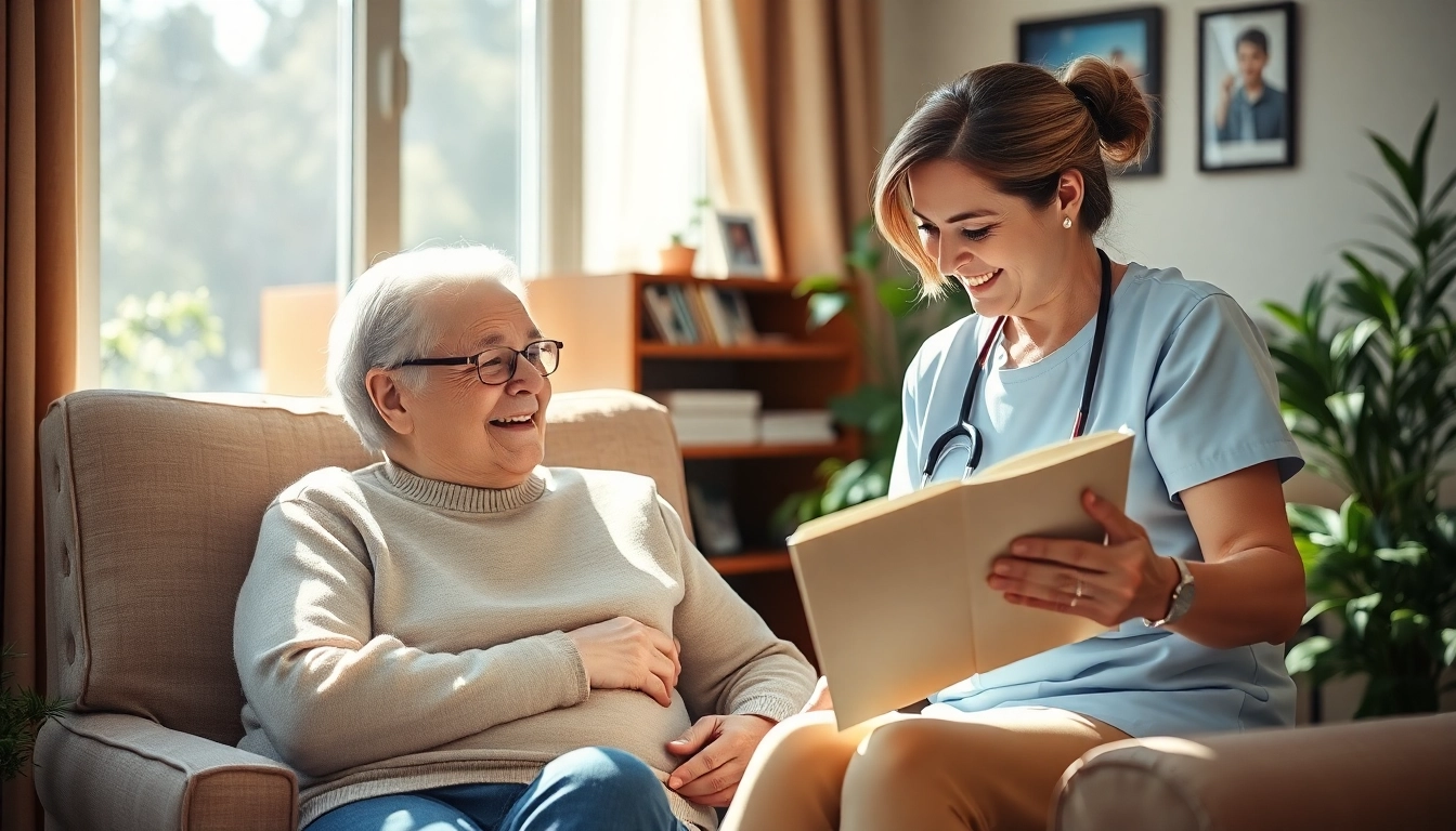 Providing at home health care services near me through compassionate caregiver interaction