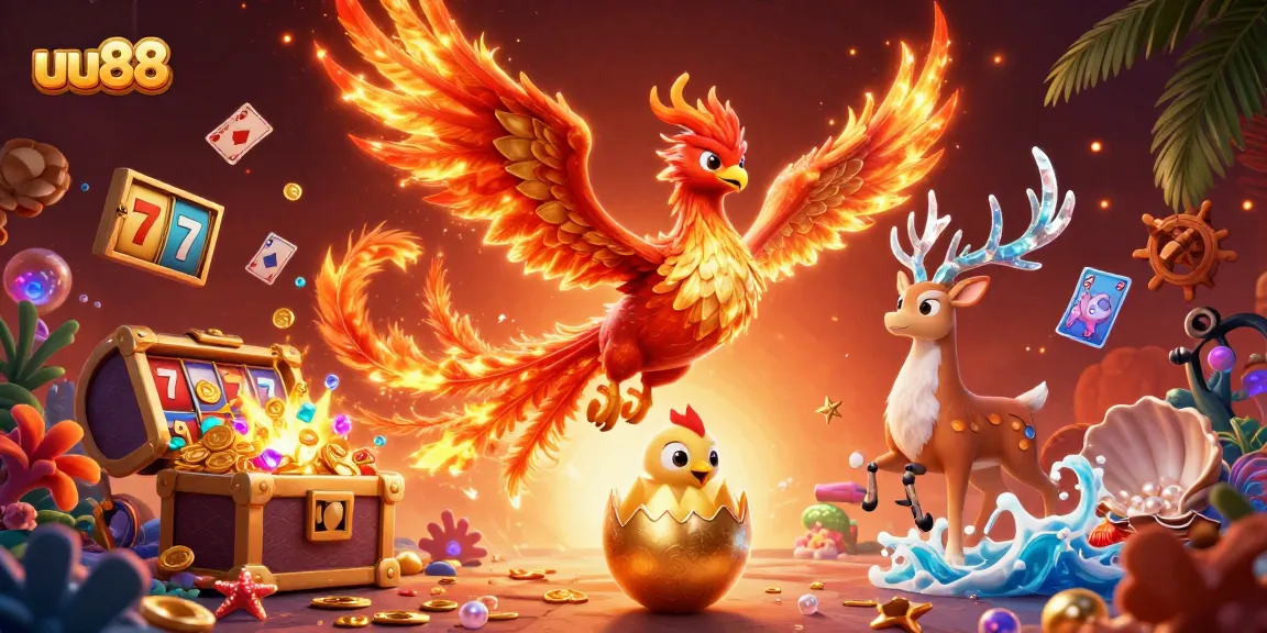 Experience thrilling gameplay at uu88 with vibrant characters and dynamic casino elements.