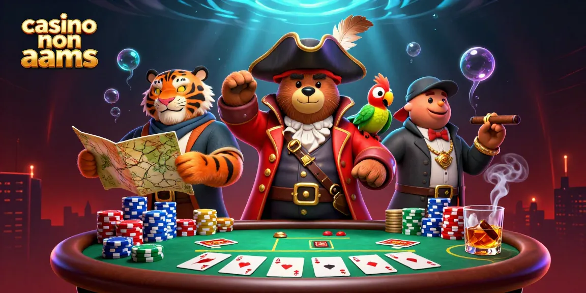 Giocando a poker nei casinò non AAMS con abili avversari in un'illustrazione 3D avvincente