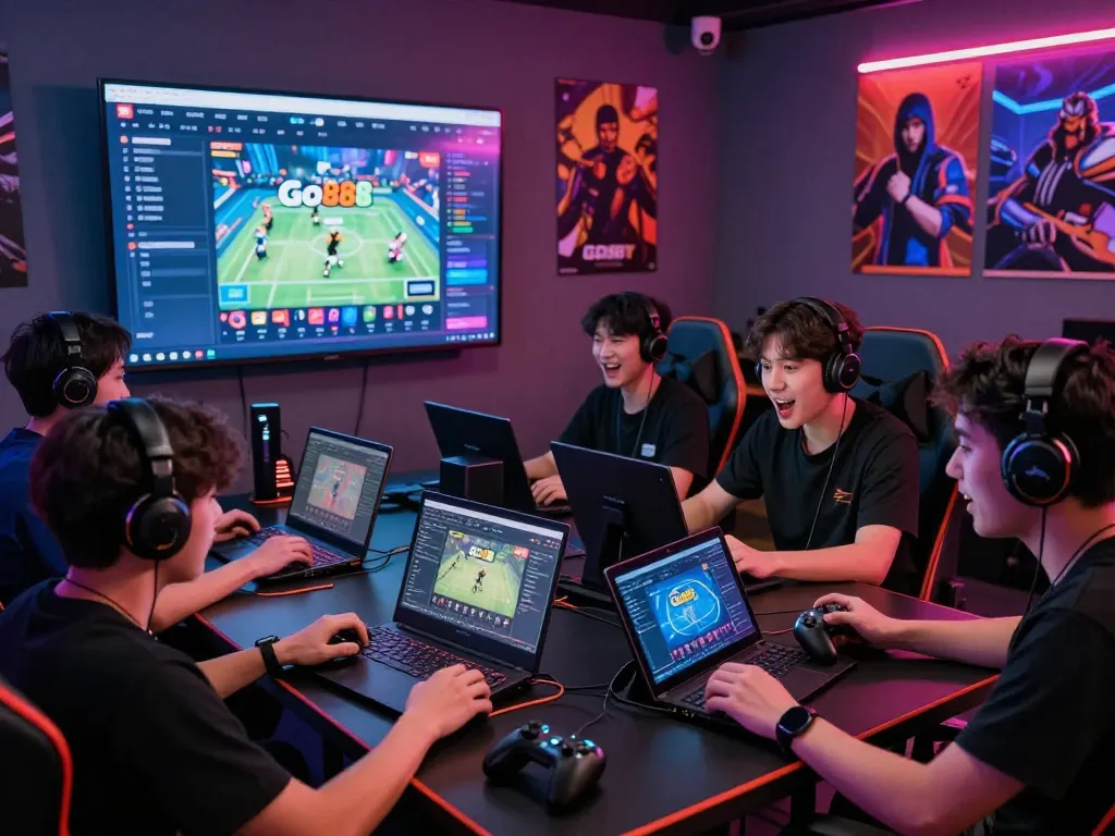 Players enjoying the Go88 gaming platform in a lively competitive environment.
