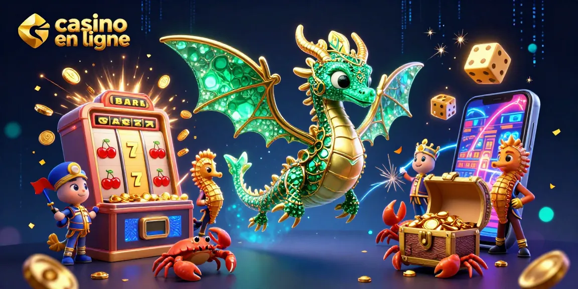 Jouez au casino en ligne avec un dragon de mer dans un monde magique rempli de trésors