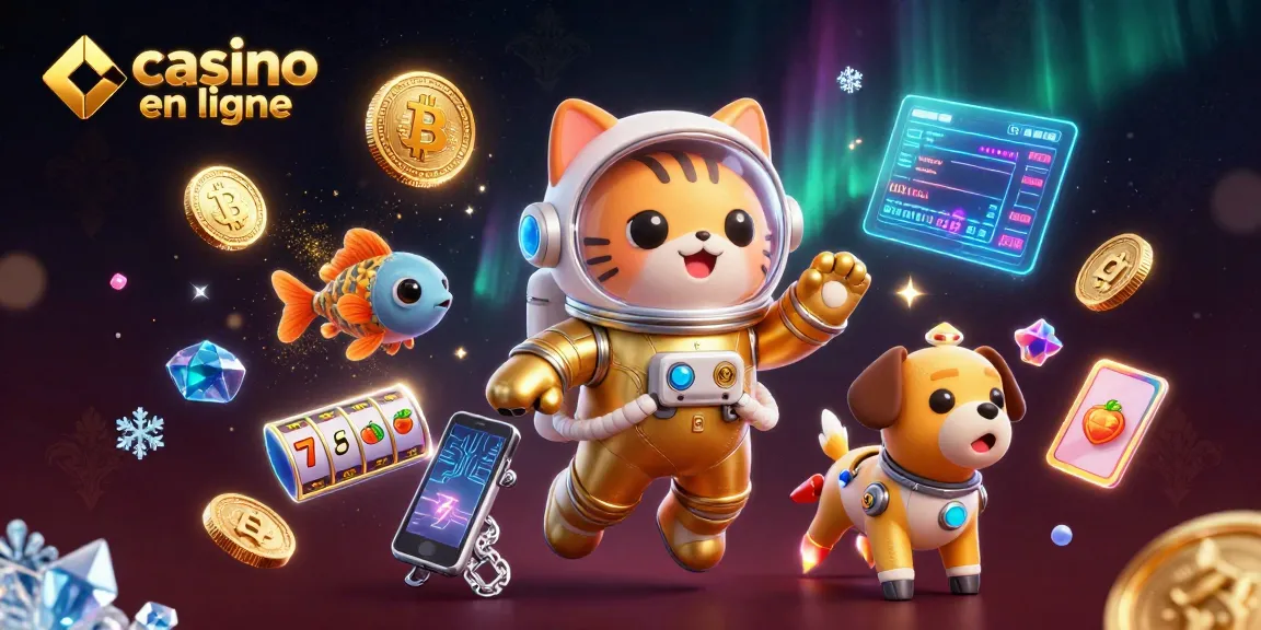 Le casino en ligne se révèle palpitant avec un chat astronaute et un chien robot jouant dans un univers fascinant.