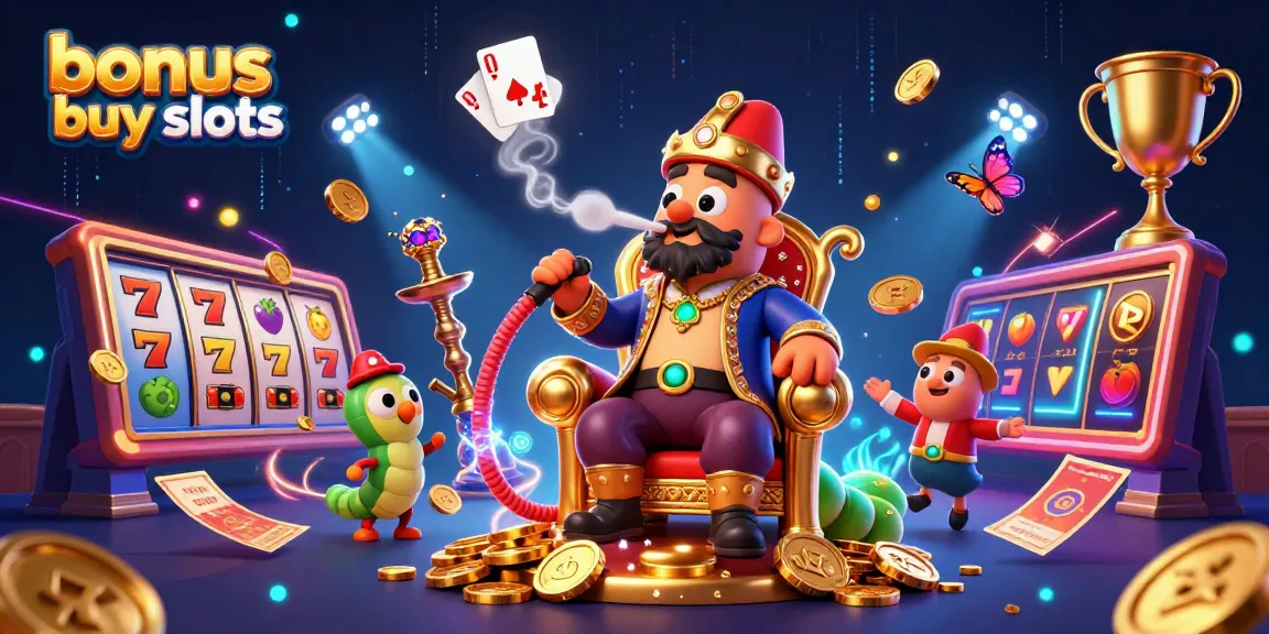 Engage with the thrilling world of bonus buy slots through vibrant characters and dynamic casino elements.