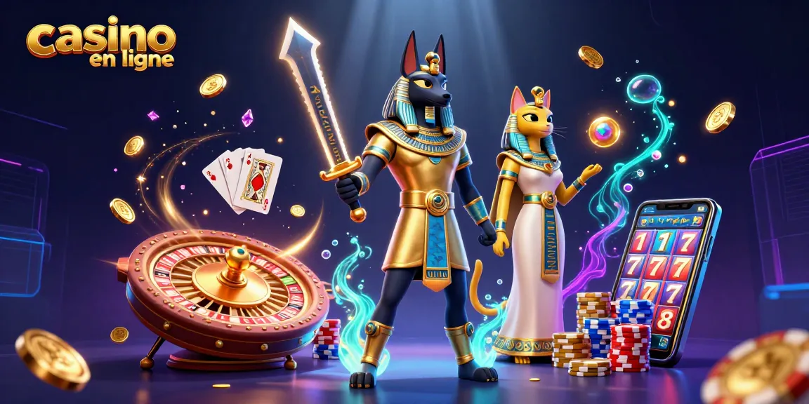 Gagnez des gains en jouant avec le meilleur à casino en ligne, où Anubis et Bastet s'animent.