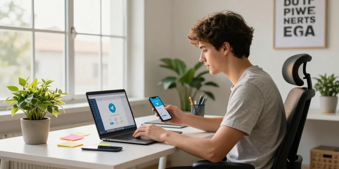 Engaging workspace showcasing 纸飞机中文版 on laptop, capturing modern digital communication in a bright, inviting setting.