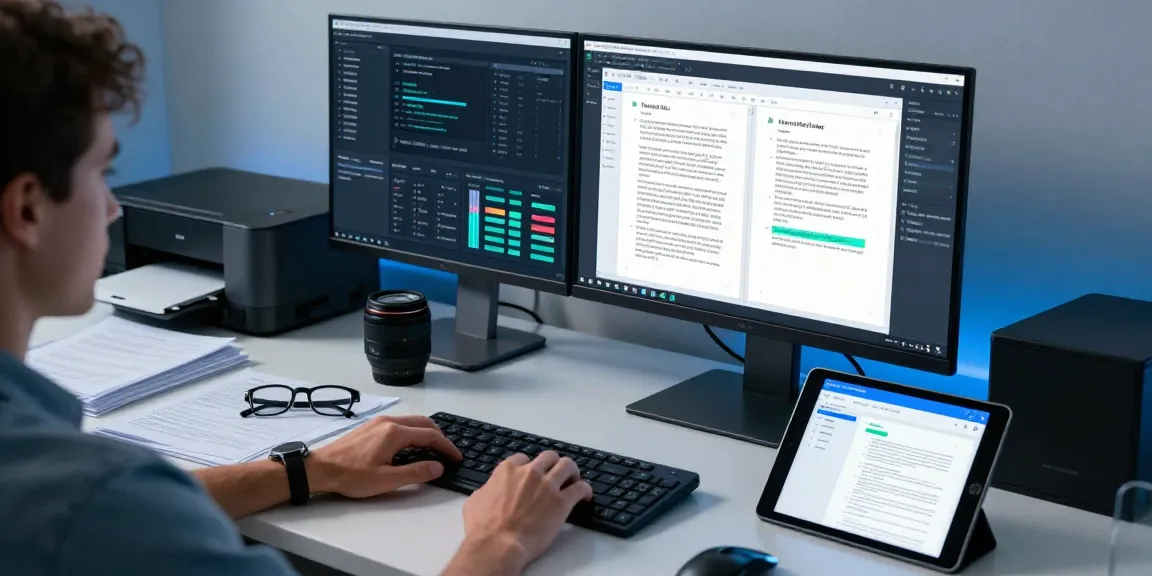 Detect PDF fraud efficiently using advanced AI technology in a modern workspace.