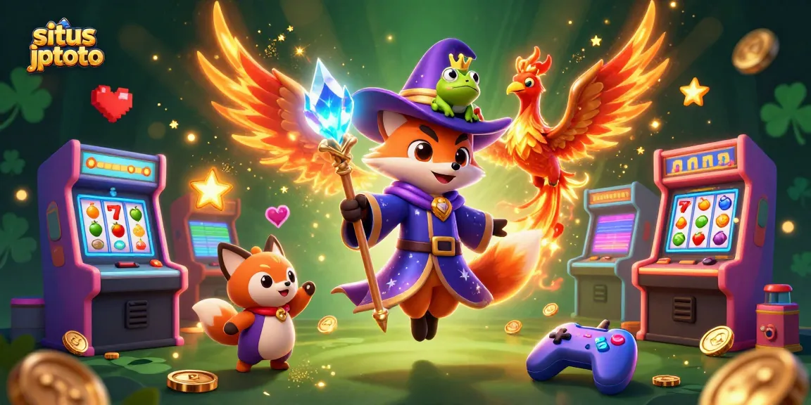 Menangkan jackpot dengan situs jptoto dalam ilustrasi kasino yang penuh warna dan detail.