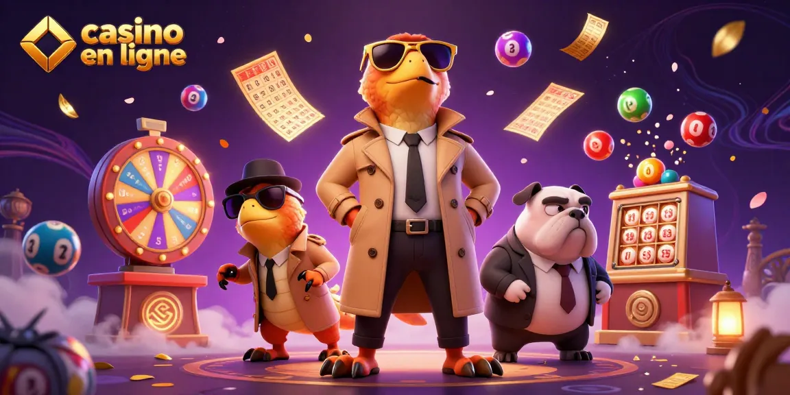 Vivez l'excitation du casino en ligne avec cette illustration dynamique de raptors déguisés.