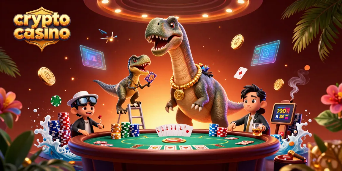 Jouez dans un crypto casino avec des personnages animés et des éléments de jeu dynamiques.