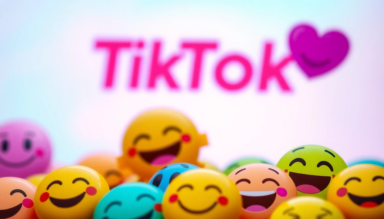 Engaging TikTok emojis displayed creatively for fun and expressive social media content.