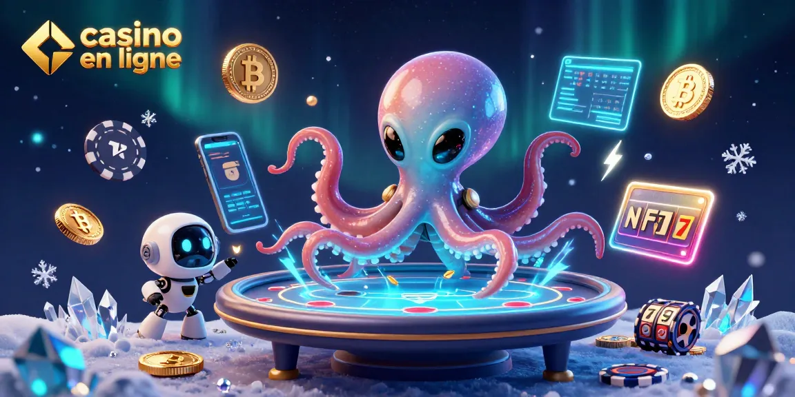 Gagnez aux jeux de casino en ligne avec un octopus extraterrestre et ses jetons orbitants.