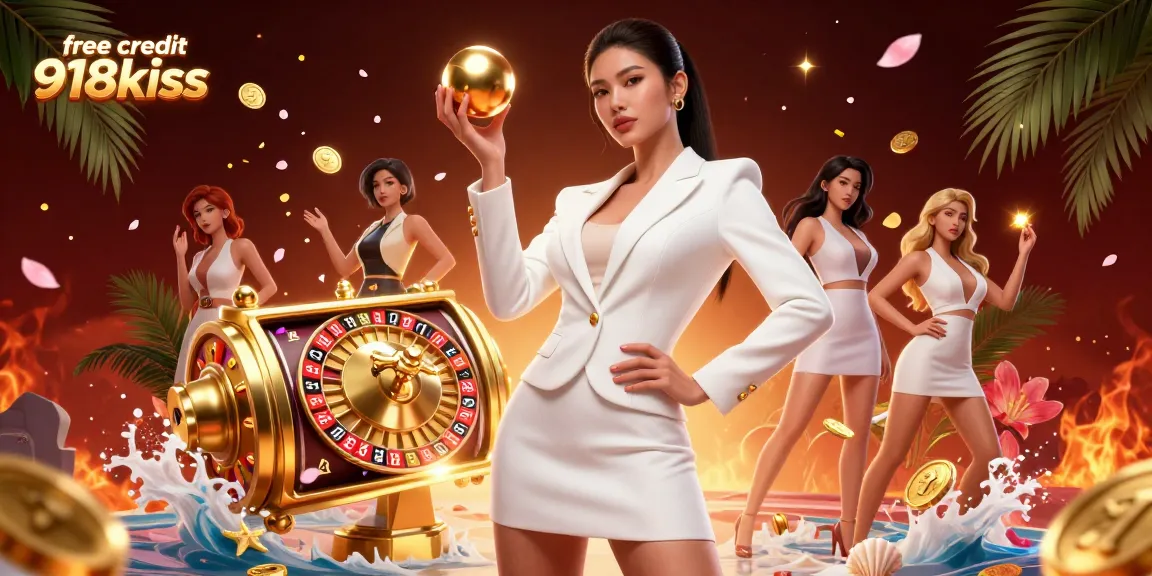 Explore free credit 918kiss while experiencing dynamic slot reels and vibrant casino elements.