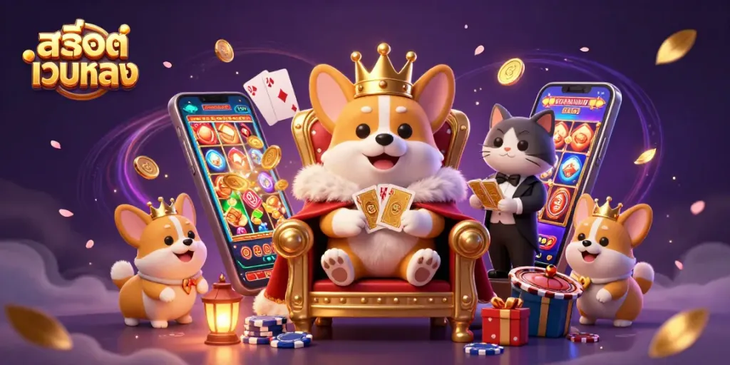 สล็อตเว็บตรง มอบประสบการณ์การเล่นเกมสล็อตที่ดีที่สุดด้วยหมาของราชวงศ์ 3D และการ์ดทองคำ