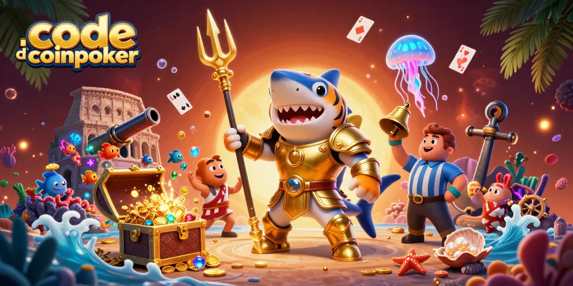 Profitez du code d'inscription coinpoker avec cette illustration 3D dynamique et captivante de l'univers des jeux.
