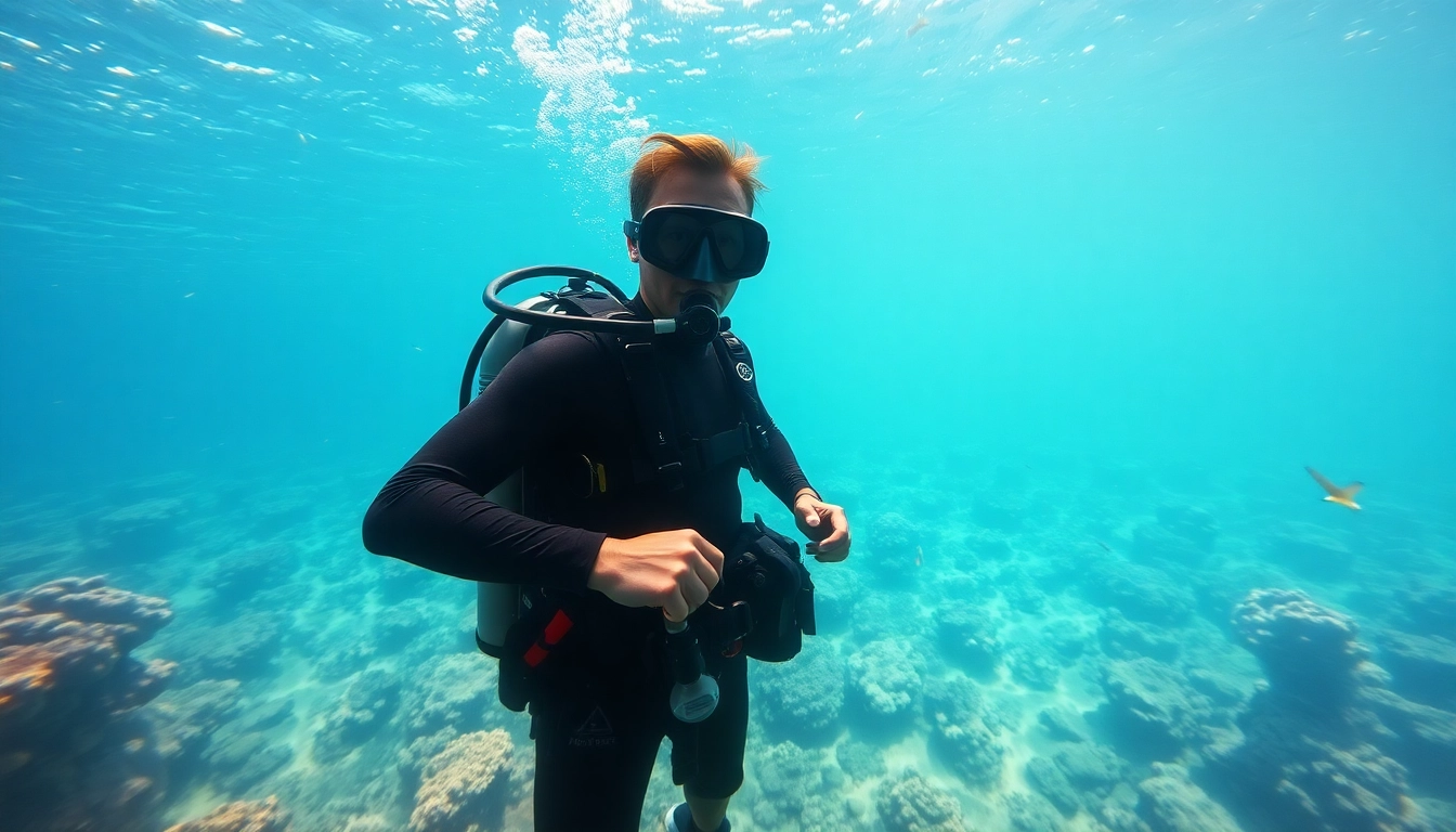 SSI Open Water Diver Kurs in action, showcasing diver amidst vibrant marine life and coral.