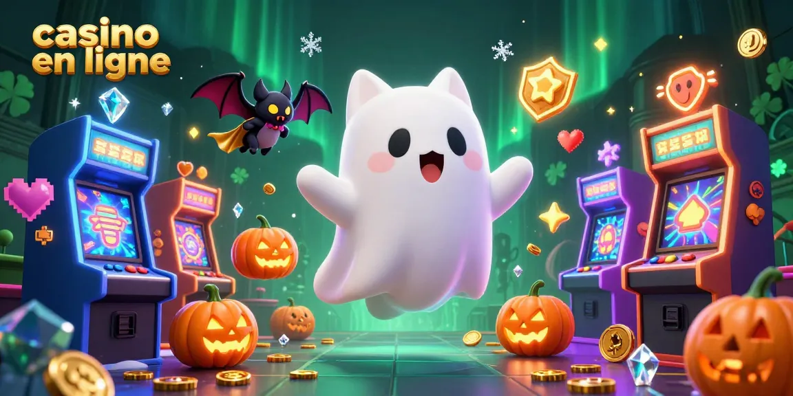 Jouez aux jeux de casino en ligne tout en étant accompagné d'un fantôme et d'une chauve-souris.