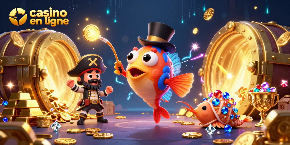 Jouer au casino en ligne avec des machines à sous et des pièces d'or dans une scène dynamique.