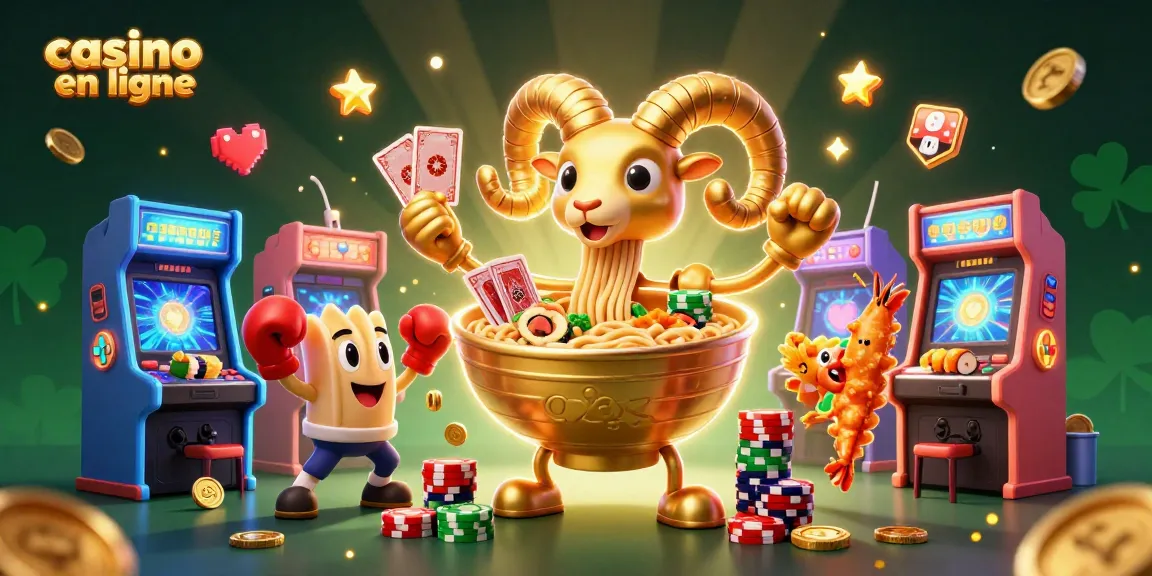 Découvrez le casino en ligne animé avec un bol de ramen et des personnages fascinants.