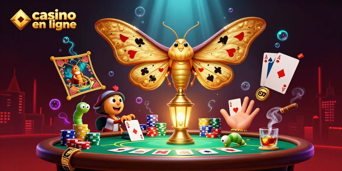 Jouez dans un casino en ligne animé par un papillon atlas et des croupiers en direct.