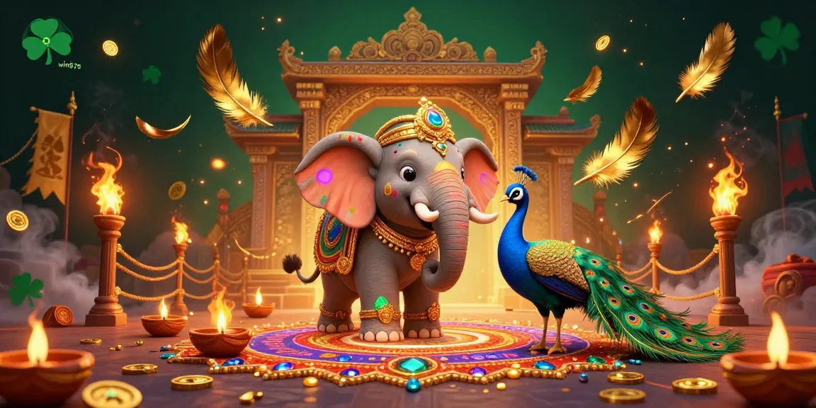 Unleash your luck in win678's vibrant casino world with rich 3D elephants and peacocks.