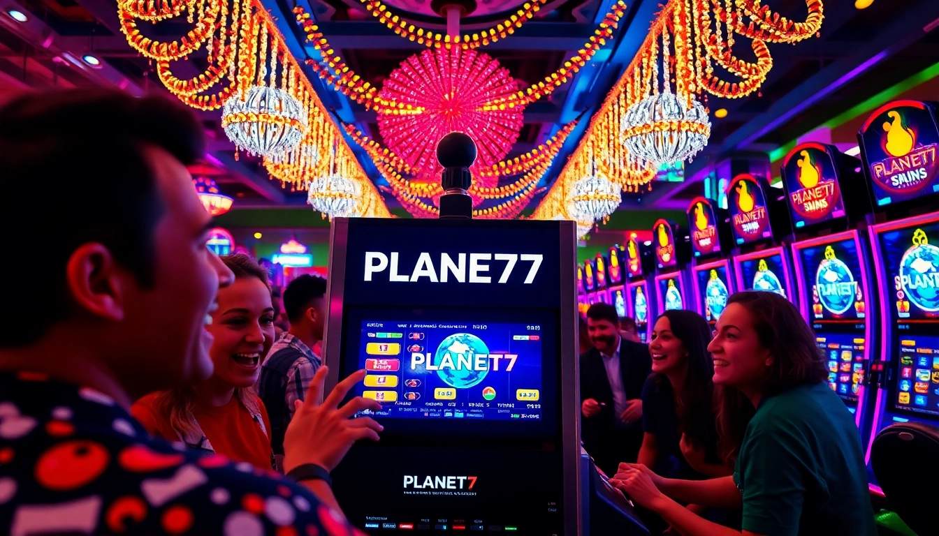 Nikmati keseruan bermain PLANET77 di mesin slot yang berwarna cerah.