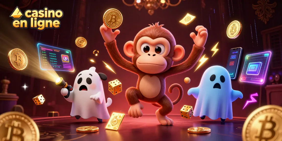 Découvrez l'action captivante dans le casino en ligne avec un singe poltergeist et un chiot chasseur de fantômes.
