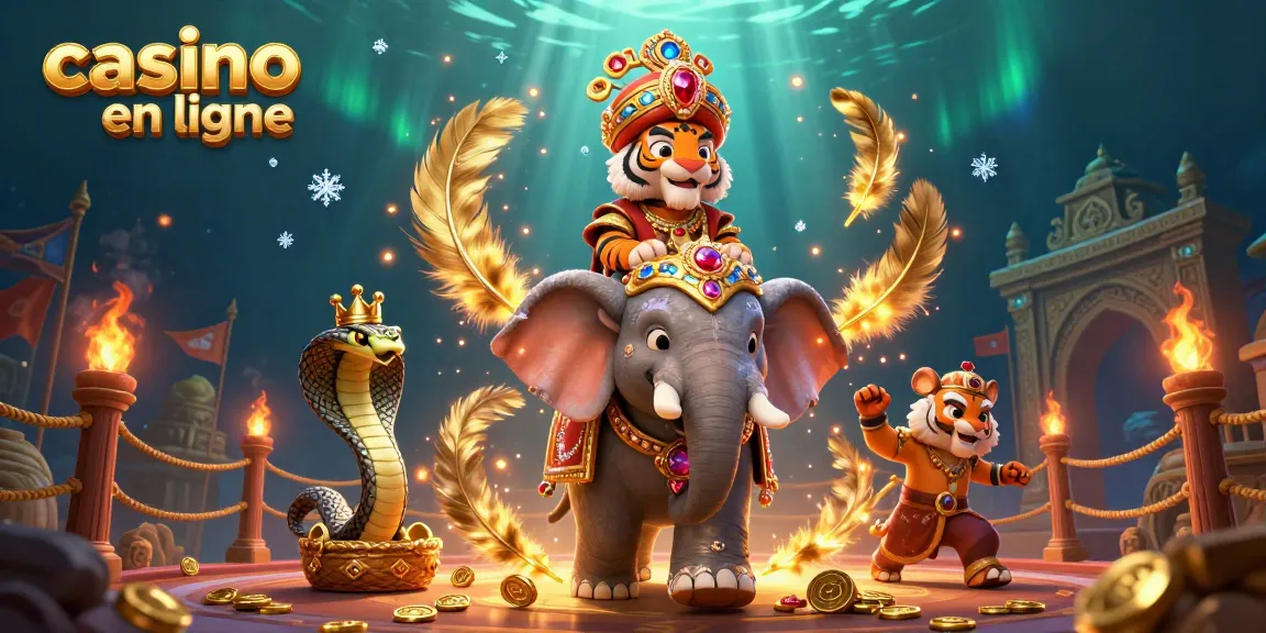 Découvrez l'univers fascinant du casino en ligne avec des personnages colorés et des éléments de jeu captivants.