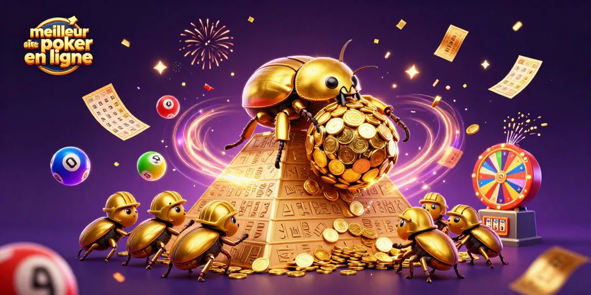 Découvrez le meilleur site de poker en ligne avec une scène animée de jeux de table et de cartes.