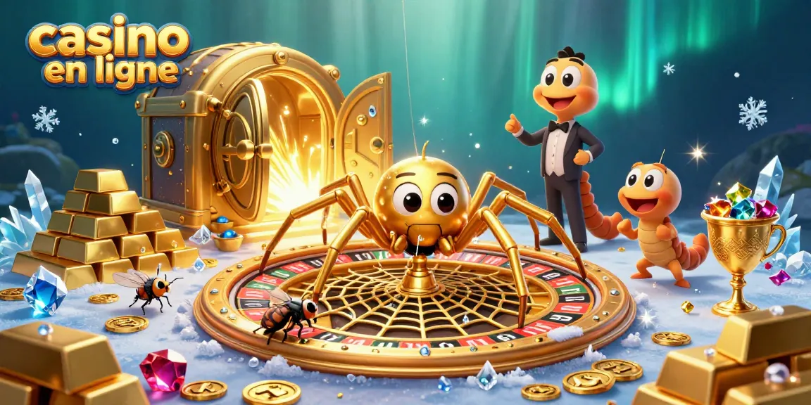 Les paris au casino en ligne avec des personnages de jeu de casino animés et des trésors scintillants