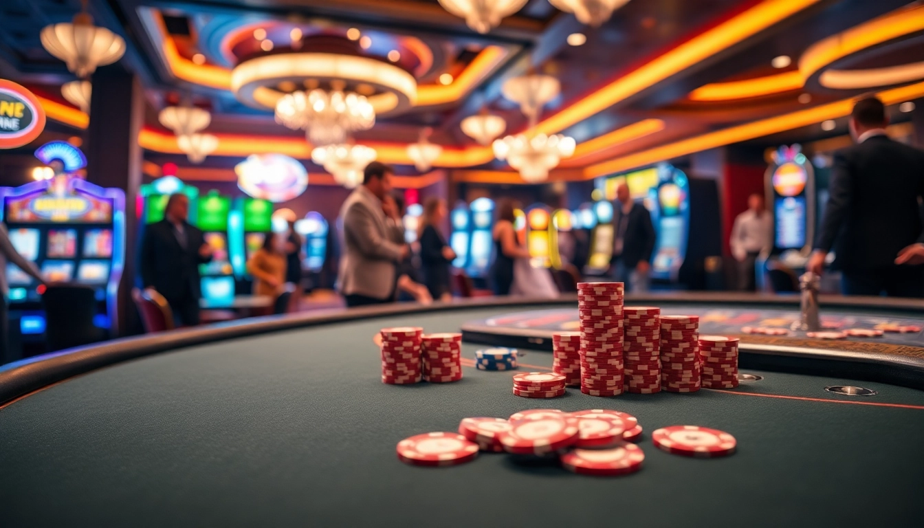 Casino bonus ohne einzahlung neu vor einem eleganten Poker-Tisch, der Spannung und Eleganz vereint.