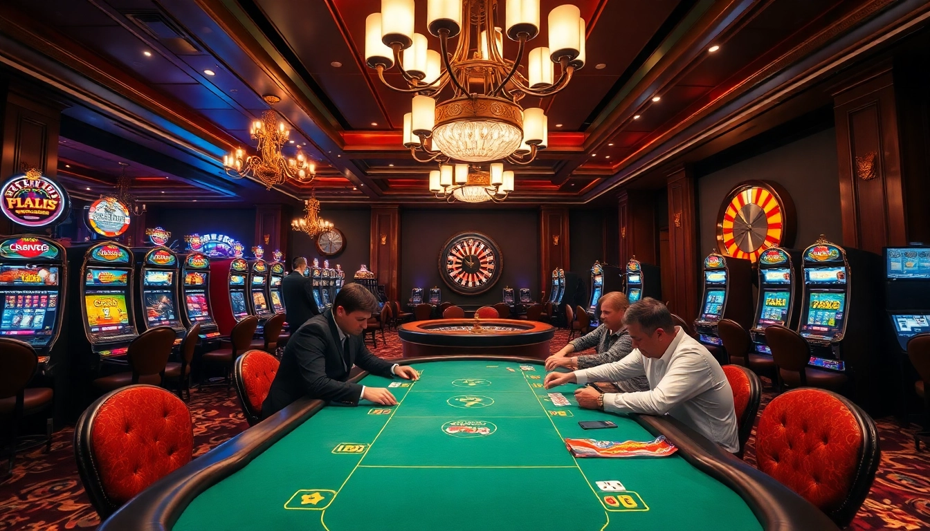 Experience thrilling casino action at https://xx88.bar/ with players at a high-stakes poker table under glimmering lights.