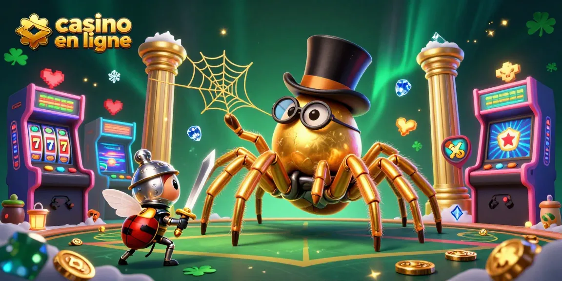 Gagnez avec le casino en ligne grâce à une image dynamique de personnages de jeux inspirés des casinos.