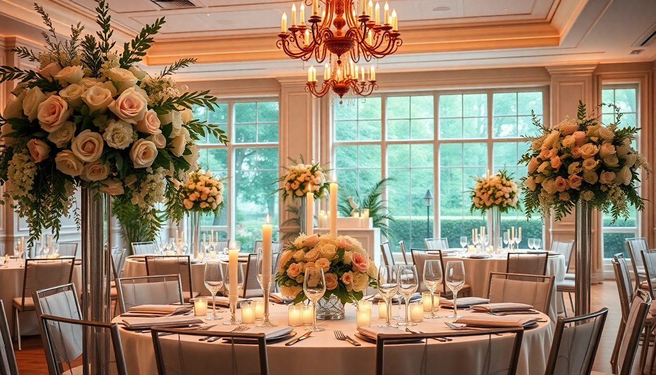 Celebrate love in a stunning Wedding Event Space Jacksonville with elegant decor and floral arrangements.