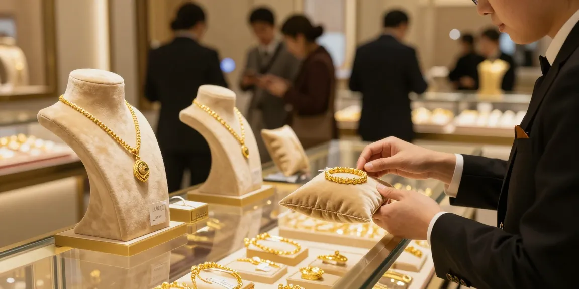 Showcasing the allure of 70 gram gold price in India in a luxury jewelry store.