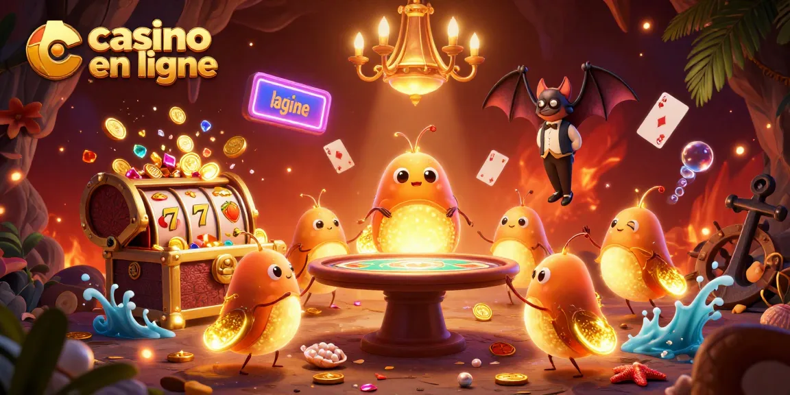 Découvrez un casino en ligne enchanteur illuminé par des vers luisants, avec des jeux de cartes et des trésors sous-marins.