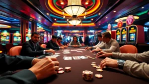 Experience the thrilling poker action at https://mm88.video/ with professional players and vibrant setting.
