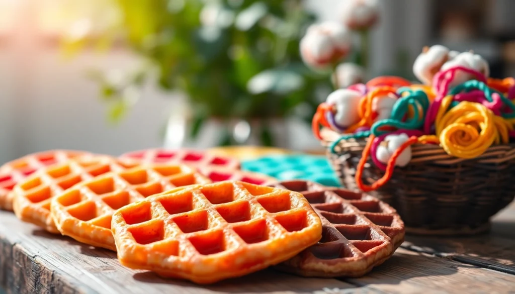 Creëer prachtige projecten met wafel katoen in verschillende kleuren en texturen.
