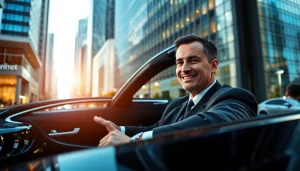 Experience premium Chauffeur Services near me with a professional chauffeur in a luxury sedan.