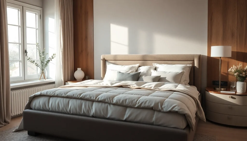 Materasso una piazza e mezza in una camera dal design moderno e luminoso, ideale per il tuo riposo.